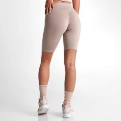 Women's Nike Sportswear Essential Mid-Rise 10 Inch Bike Shorts Diffused Taupe - CZ8526 272 -Fashion General Store CZ8526 272 M4