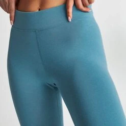 Women's Nike Sportswear Essential Mid-Rise Cropped Leggings Noise Aqua - CZ8532 440 -Fashion General Store CZ8532 440 M6