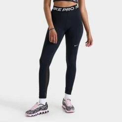 Women's Nike Pro 365 Leggings Black/White - CZ9779 010