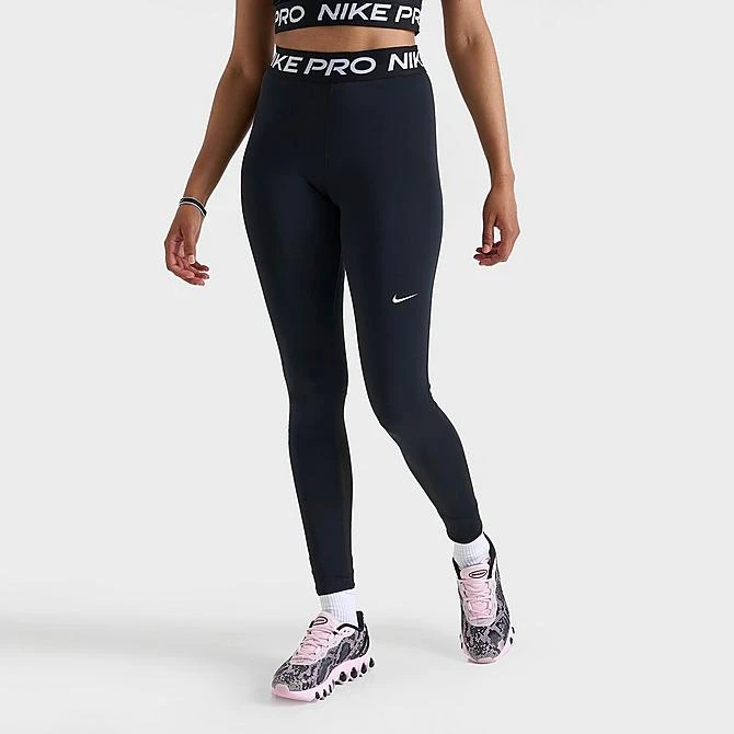 Women's Nike Pro 365 Leggings Black/White - CZ9779 010 5 Women's Nike Pro 365 Leggings Black/White - CZ9779 010 - Image 3