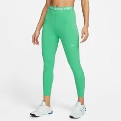 Women's Nike Pro 365 High-Waisted Cropped Leggings Spring Green/White - DA0483 363