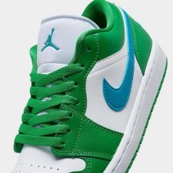 Nike Women's Air Jordan Retro 1 Low Casual Shoes Lucky Green/Aquatone/White - DC0774 304 -Fashion General Store DC0774 304 P3