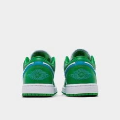 Nike Women's Air Jordan Retro 1 Low Casual Shoes Lucky Green/Aquatone/White - DC0774 304 -Fashion General Store DC0774 304 P4