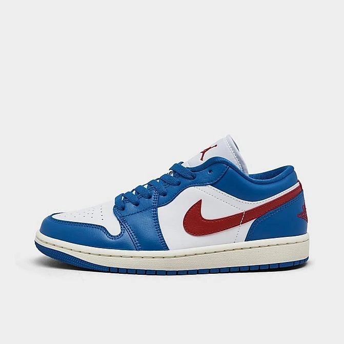 Nike Women's Air Jordan Retro 1 Low Casual Shoes Sport Blue/Gym Red/White/Sail - DC0774 416 3 Nike Women's Air Jordan Retro 1 Low Casual Shoes Sport Blue/Gym Red/White/Sail - DC0774 416