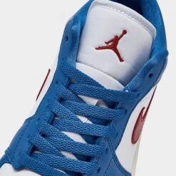 Nike Women's Air Jordan Retro 1 Low Casual Shoes Sport Blue/Gym Red/White/Sail - DC0774 416 10 Nike Women's Air Jordan Retro 1 Low Casual Shoes Sport Blue/Gym Red/White/Sail - DC0774 416 -Fashion General Store DC0774 416 P3