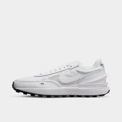 Women's Nike Waffle One Casual Shoes White/White/Black - DC2533 103
