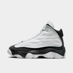 Nike Big Kids' Jordan Pro Strong Basketball Shoes White/Off Noir/Blue Tint - DC7911 105