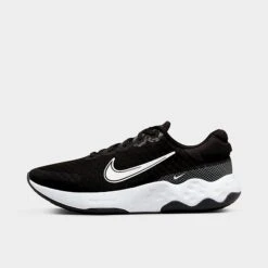 Women's Nike Renew Ride 3 Road Running Shoes Black/White/Dark Smoke Grey/Smoke Grey - DC8184 001