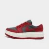Nike Women's Air Jordan Retro 1 Elevate Low Casual Shoes Dark Grey/Sail/Varsity Red - DH7004 006 -Fashion General Store DH7004 006 P1