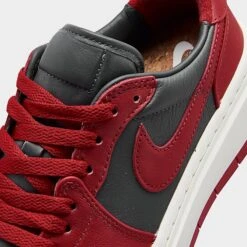 Nike Women's Air Jordan Retro 1 Elevate Low Casual Shoes Dark Grey/Sail/Varsity Red - DH7004 006 10 Nike Women's Air Jordan Retro 1 Elevate Low Casual Shoes Dark Grey/Sail/Varsity Red - DH7004 006 -Fashion General Store DH7004 006 P3