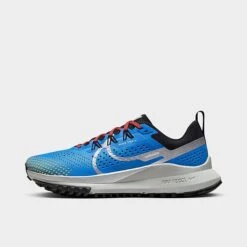Fashion General Store 31 Women's Nike React Pegasus Trail 4 Trail Running Shoes Light Photo Blue/Metallic Silver/Track Red/Black - DJ6159Â 401