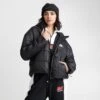 Women's Nike Sportswear Therma-FIT Repel Hooded Classic Puffer Jacket Black/Black/White - DJ6995 010 -Fashion General Store DJ6995 010 M1