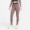Women's Nike Sportswear Club High-Waisted Leggings Plum Eclipse/Black - DM4651 291