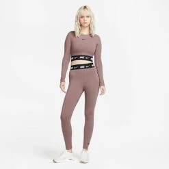 Women's Nike Sportswear Club High-Waisted Leggings Plum Eclipse/Black - DM4651 291 -Fashion General Store DM4651 291 M3