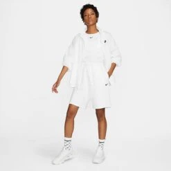 Women's Nike Sportswear Essential Windrunner Woven Jacket White/White/Black - DM6185 100 9 Women's Nike Sportswear Essential Windrunner Woven Jacket White/White/Black - DM6185 100 -Fashion General Store DM6185 100 M2