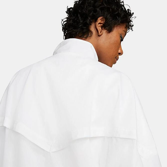 Women's Nike Sportswear Essential Windrunner Woven Jacket White/White/Black - DM6185 100 7 Women's Nike Sportswear Essential Windrunner Woven Jacket White/White/Black - DM6185 100 - Image 5