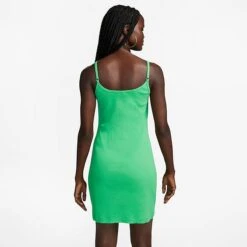 Women's Nike Sportswear Essential Ribbed Dress Spring Green/White - DM6230 363 -Fashion General Store DM6230 363 M3