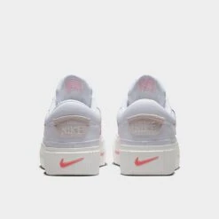 Women's Nike Court Legacy Lift Casual Shoes White/Summit White/Coral Chalk/Sea Coral - DM7590 102 -Fashion General Store DM7590 102 P4