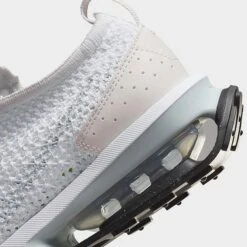 Women's Nike Air Max Flyknit Racer Casual Shoes White/Platinum Tint/Black/Pure Platinum - DM9073 100 -Fashion General Store DM9073 100 P3