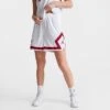 Nike Women's Jordan Heritage Diamond Shorts White/Gym Red - DO5032 100 -Fashion General Store DO5032 100 M1