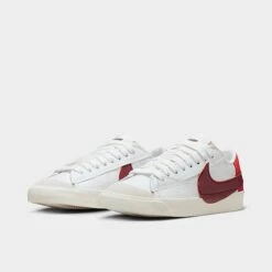 Women's Nike Blazer Low '77 Jumbo Casual Shoes White/Cinnabar/Black/Dark Beetroot - DQ1470 104 -Fashion General Store DQ1470 104 P2