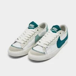 Women's Nike Blazer Low '77 Jumbo Casual Shoes Summit White//Geode Teal/Sea Glass/Mineral - DQ1470 106 -Fashion General Store DQ1470 106 P2