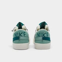 Women's Nike Blazer Low '77 Jumbo Casual Shoes Summit White//Geode Teal/Sea Glass/Mineral - DQ1470 106 -Fashion General Store DQ1470 106 P4