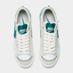 Women's Nike Blazer Low '77 Jumbo Casual Shoes Summit White//Geode Teal/Sea Glass/Mineral - DQ1470 106 -Fashion General Store DQ1470 106 P5
