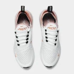 Women's Nike Air Max 270 Casual Shoes White/Black/Pink Oxford/Burnt Sunrise - DQ4693 100 -Fashion General Store DQ4693 100 P5