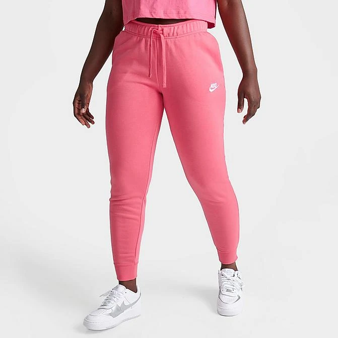 Women's Nike Sportswear Club Fleece Mid-Rise Jogger Pants Sea Coral - DQ5191 894 3 Women's Nike Sportswear Club Fleece Mid-Rise Jogger Pants Sea Coral - DQ5191 894