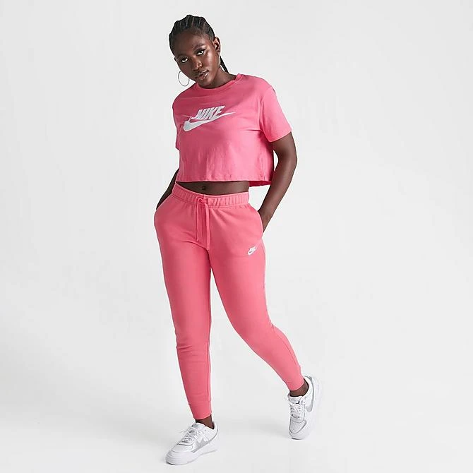 Women's Nike Sportswear Club Fleece Mid-Rise Jogger Pants Sea Coral - DQ5191 894 4 Women's Nike Sportswear Club Fleece Mid-Rise Jogger Pants Sea Coral - DQ5191 894 - Image 2