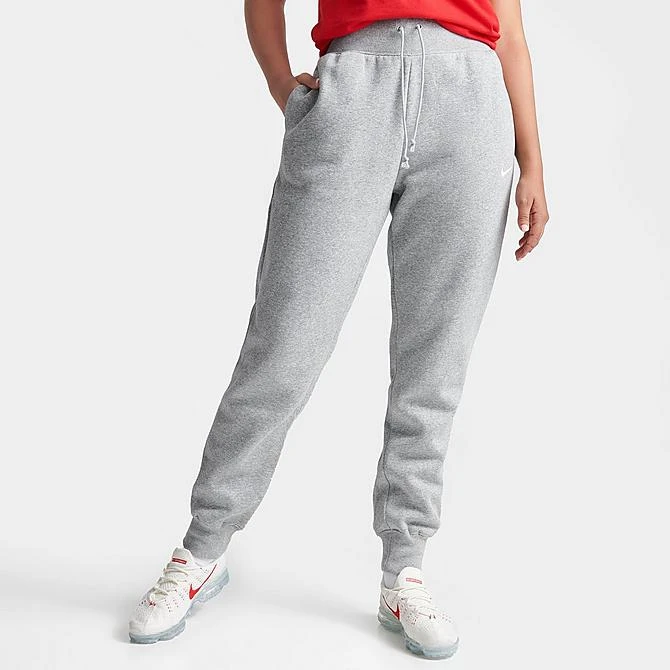 Women's Nike Sportswear Phoenix Fleece High-Waisted Jogger Sweatpants Dark Grey Heather/Sail - DQ5688 063 5 Women's Nike Sportswear Phoenix Fleece High-Waisted Jogger Sweatpants Dark Grey Heather/Sail - DQ5688 063 - Image 3