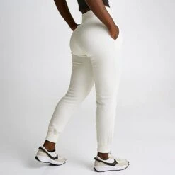 Women's Nike Sportswear Phoenix Fleece High-Waisted Jogger Sweatpants Sail/Black - DQ5688 133 -Fashion General Store DQ5688 133 M4