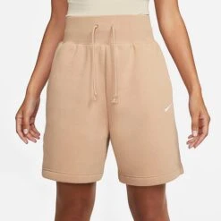 Women's Nike Sportswear Phoenix Fleece High-Waisted Loose-Fit Shorts Hemp/Sail - DQ5717 200 -Fashion General Store DQ5717 200 M3