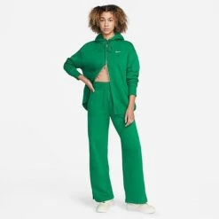 Women's Nike Sportswear Phoenix Fleece Oversized Full-Zip Hoodie Malachite/Sail - DQ5758 365 -Fashion General Store DQ5758 365 M3