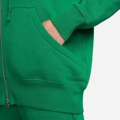Women's Nike Sportswear Phoenix Fleece Oversized Full-Zip Hoodie Malachite/Sail - DQ5758 365 -Fashion General Store DQ5758 365 M5