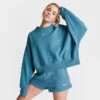 Women's Nike Sportswear Phoenix Fleece Oversized Crewneck Sweatshirt Noise Aqua/Sail - DQ5761 440 -Fashion General Store DQ5761 440 M1