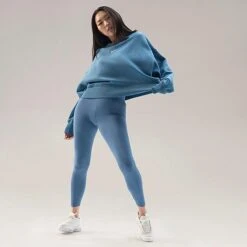 Women's Nike Sportswear Phoenix Fleece Oversized Crewneck Sweatshirt Noise Aqua/Sail - DQ5761 440 -Fashion General Store DQ5761 440 M3