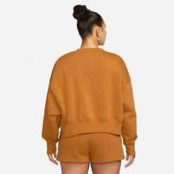 Women's Nike Sportswear Phoenix Fleece Oversized Crewneck Sweatshirt Desert Ochre/Sail - DQ5761 754 -Fashion General Store DQ5761 754 M3