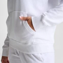 Women's Nike Sportswear Club Fleece Pullover Hoodie White/Black - DQ5793 100 -Fashion General Store DQ5793 100 M6