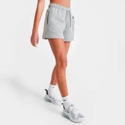Women's Nike Sportswear Club Fleece Mid-Rise Shorts Dark Grey Heather/White - DQ5802 063 9 Women's Nike Sportswear Club Fleece Mid-Rise Shorts Dark Grey Heather/White - DQ5802 063 -Fashion General Store DQ5802 063 M3