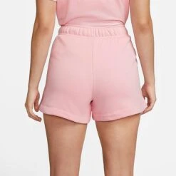 Women's Nike Sportswear Club Fleece Mid-Rise Shorts Medium Soft Pink/White - DQ5802 690 -Fashion General Store DQ5802 690 M2
