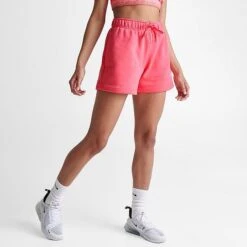 Women's Nike Sportswear Club Fleece Mid-Rise Shorts Sea Coral - DQ5802 894 11 Women's Nike Sportswear Club Fleece Mid-Rise Shorts Sea Coral - DQ5802 894 -Fashion General Store DQ5802 894 M4