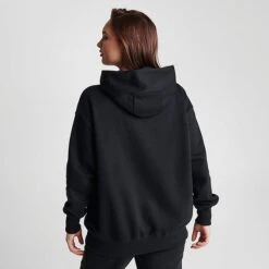 Women's Nike Sportswear Phoenix Fleece Oversized Pullover Hoodie Black/Sail - DQ5860 010 -Fashion General Store DQ5860 010 M4