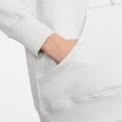 Women's Nike Sportswear Phoenix Fleece Oversized Pullover Hoodie Photon Dust/Black - DQ5860 025 -Fashion General Store DQ5860 025 M6