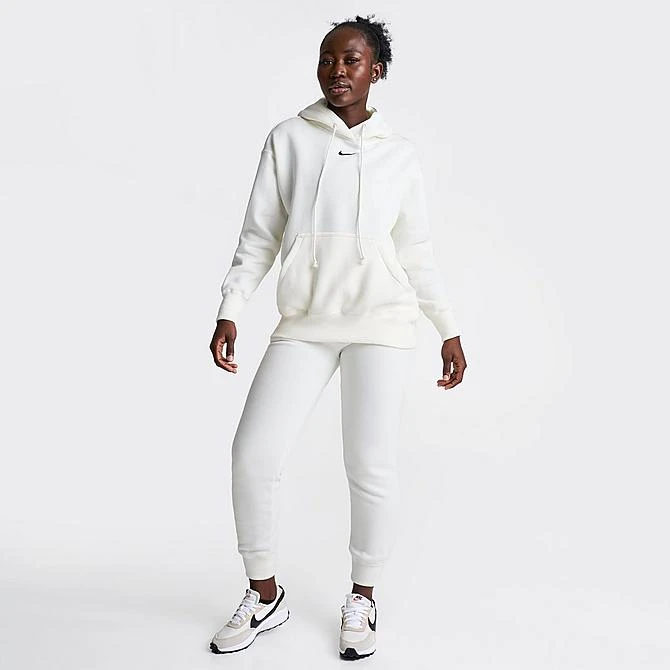 Women's Nike Sportswear Phoenix Fleece Oversized Pullover Hoodie Sail/Black - DQ5860 133 4 Women's Nike Sportswear Phoenix Fleece Oversized Pullover Hoodie Sail/Black - DQ5860 133 - Image 2