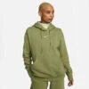 Women's Nike Sportswear Phoenix Fleece Oversized Pullover Hoodie Alligator/Sail - DQ5860 334 -Fashion General Store DQ5860 334 M1