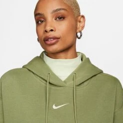 Women's Nike Sportswear Phoenix Fleece Oversized Pullover Hoodie Alligator/Sail - DQ5860 334 -Fashion General Store DQ5860 334 M4