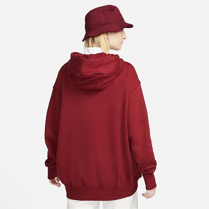 Women's Nike Sportswear Phoenix Fleece Oversized Pullover Hoodie Team Red/White - DQ5860 677 5 Women's Nike Sportswear Phoenix Fleece Oversized Pullover Hoodie Team Red/White - DQ5860 677 - Image 3