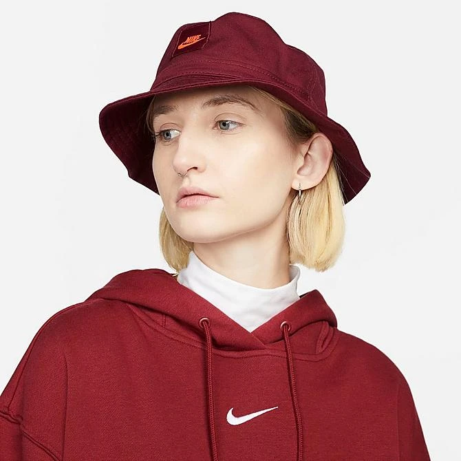 Women's Nike Sportswear Phoenix Fleece Oversized Pullover Hoodie Team Red/White - DQ5860 677 6 Women's Nike Sportswear Phoenix Fleece Oversized Pullover Hoodie Team Red/White - DQ5860 677 - Image 4